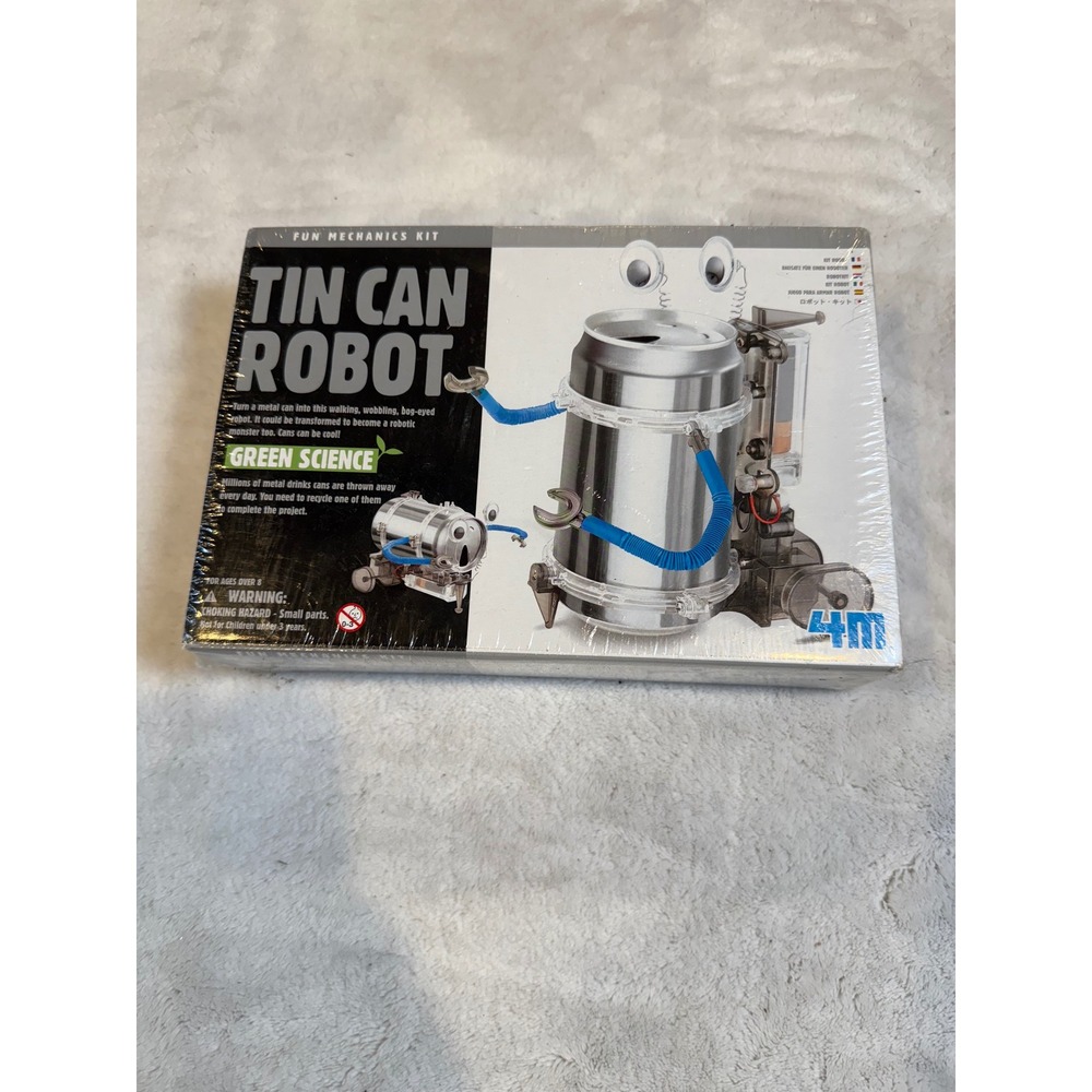 4M Green Science Tin Can Robot Kit Toysmith 3653 DIY STEM Educational Toy New